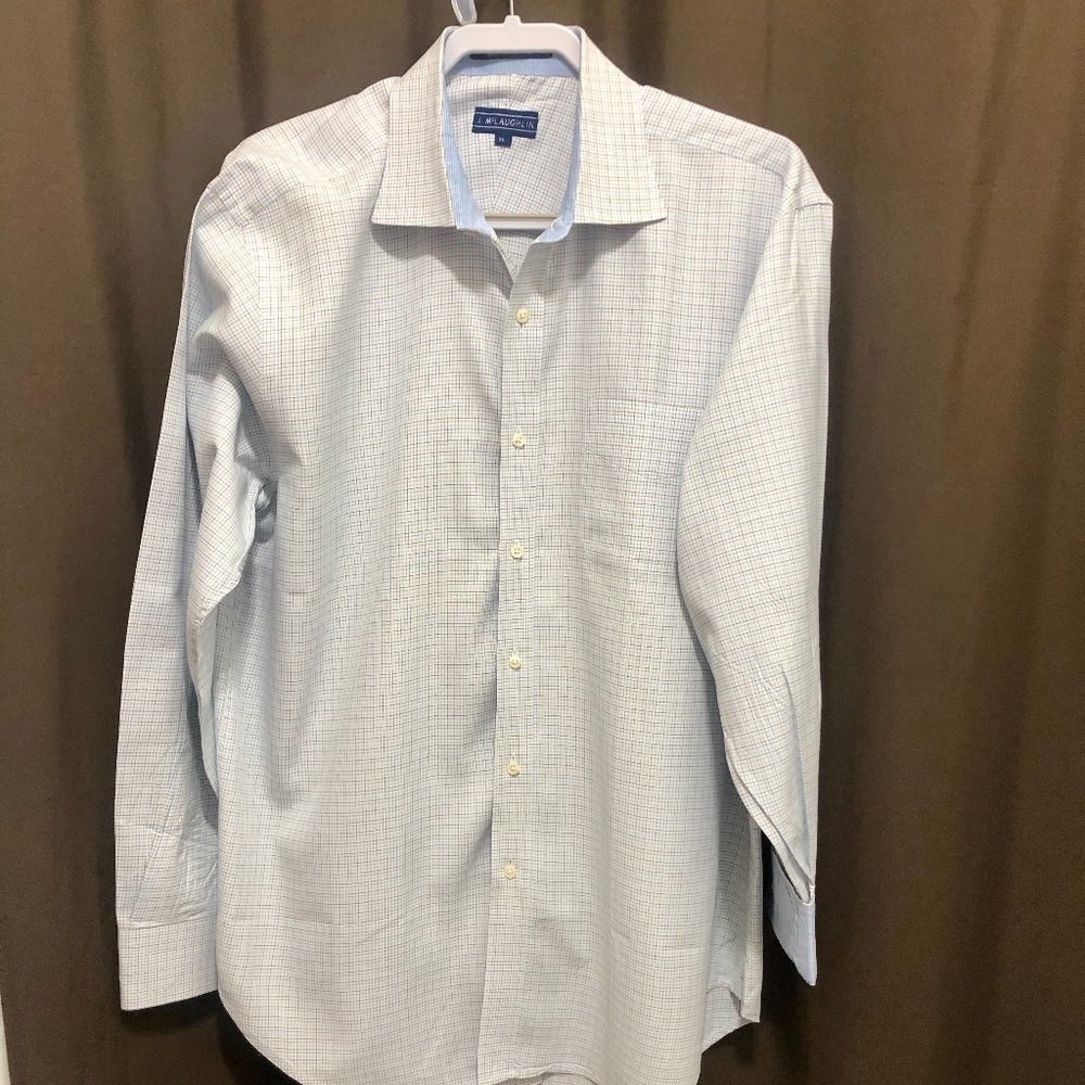 J McLaughlin Men’s Shirt w/Flip Cuffs, Sz XL, PEM2